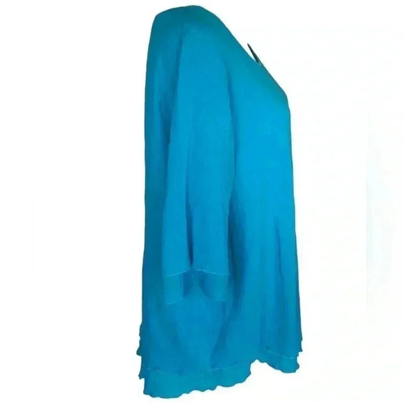 Soft Surroundings Siesta Key Cotton Gauzy Resort Wear Tunic Top Size M - Picture 6 of 10